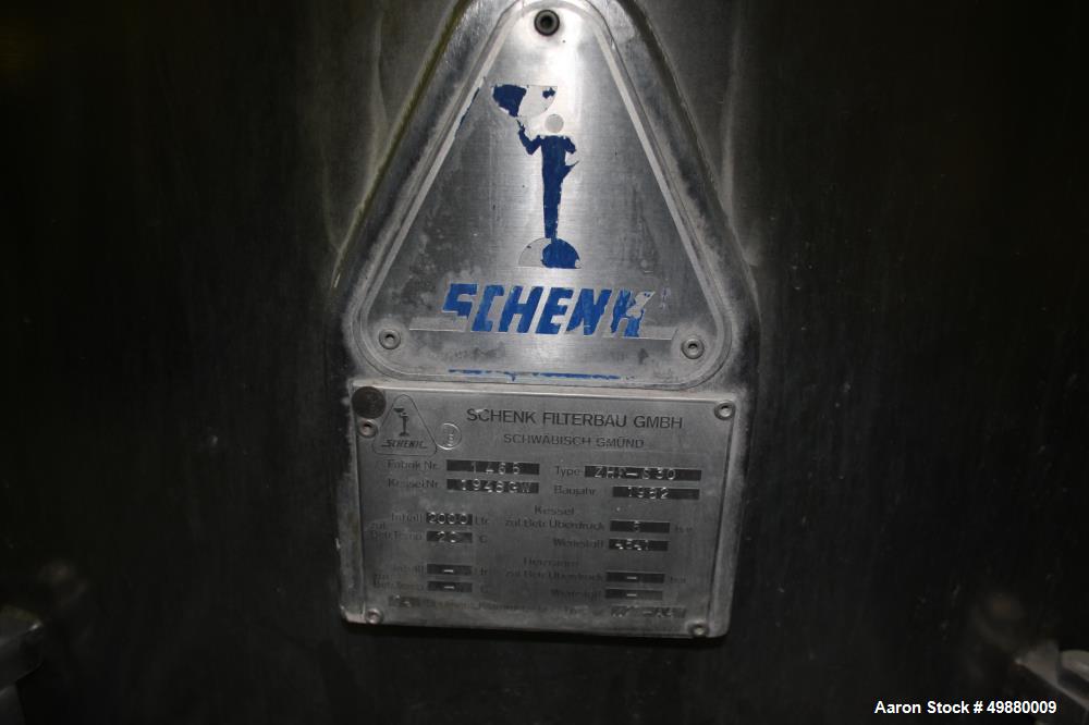 Used Schenk Centrifugal Discharge Precoat Filter, Type ZHF-S 30